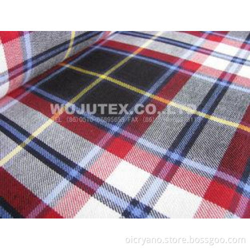 Competitive Price 180g/sm Twill Peached Plaid Cotton Yarn D